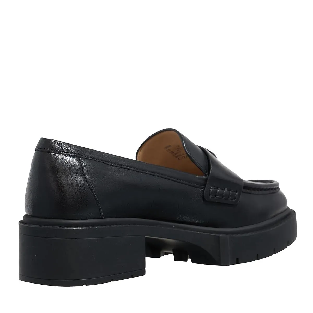   Coach  Leah Leather Loafer Black  Loafer 