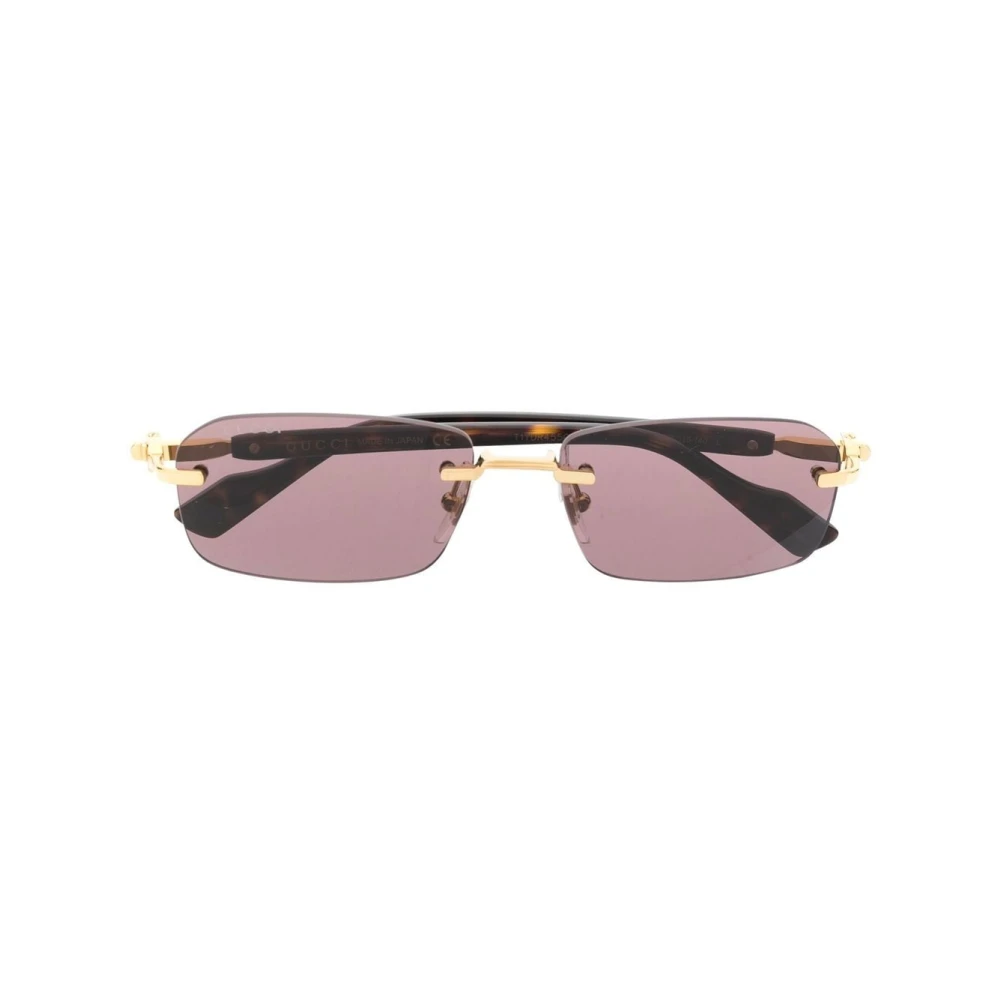 Goldene Sonnenbrille mit Originalzubehör