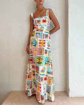 Graffiti Sling-Top Tube Kleid