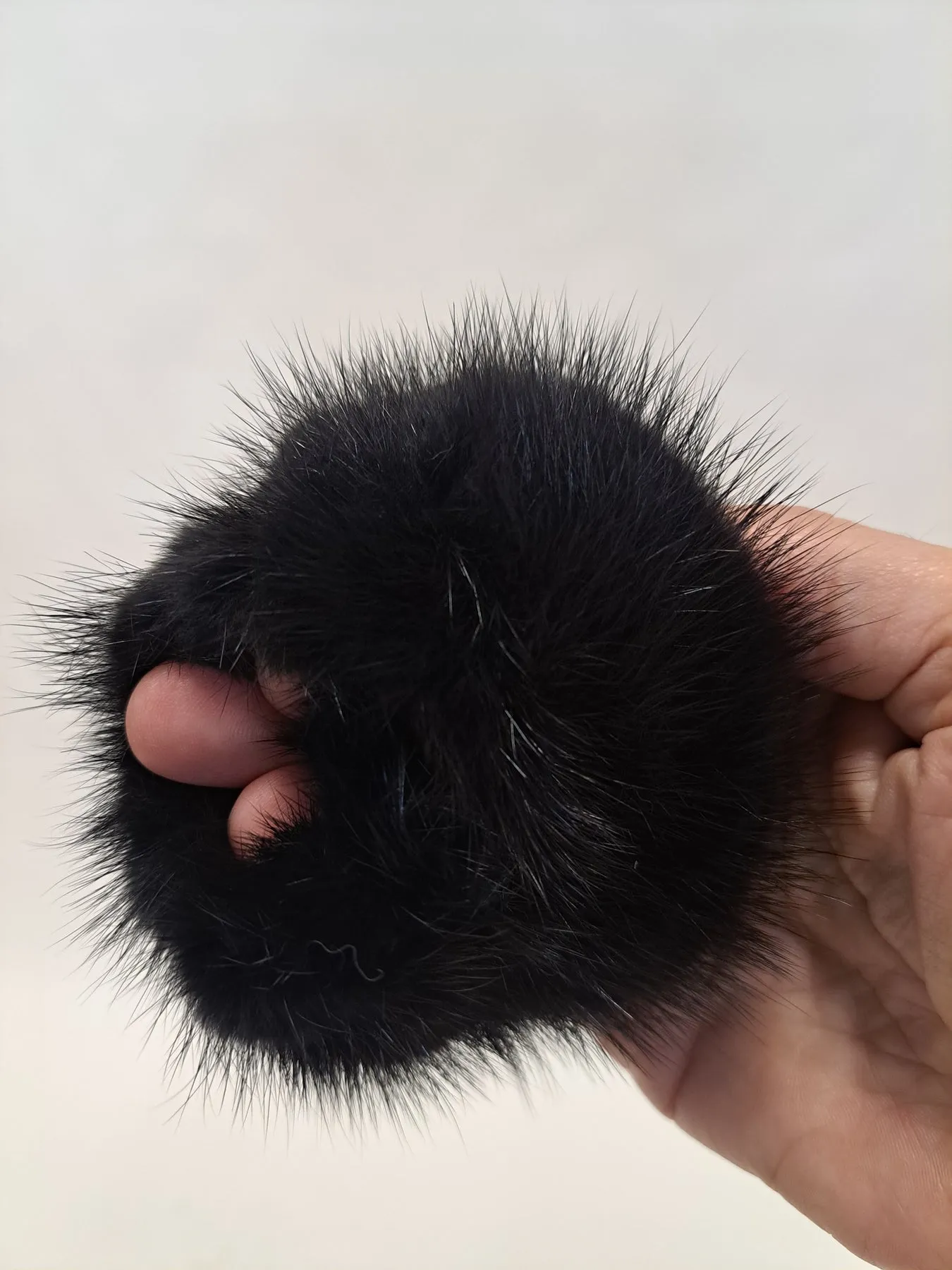 Haargummi - Nerz - Accessoires - Schwarz