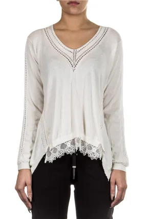 HIGH Damen Pullover ACADEMY ecru