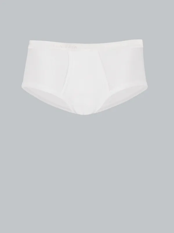 Kurz-Slip Biobaumwolle Doppelpack Weiss