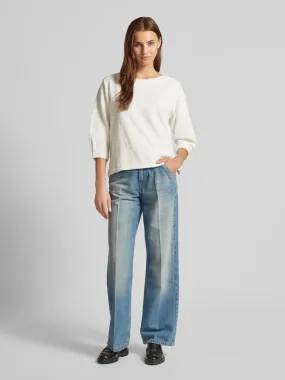 OPUS Sweatshirt mit Rundhalsausschnitt Modell 'Gresine' (offwhite) online kaufen