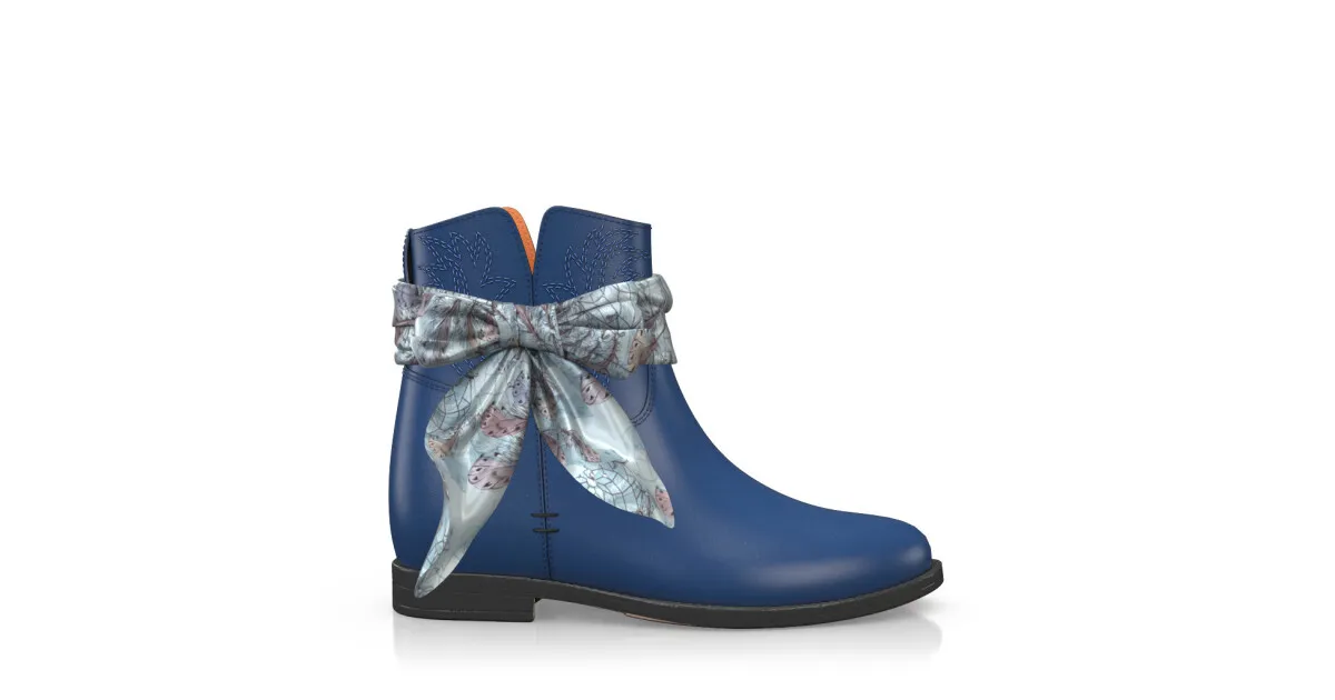 Stiefelette mit Verstecktem Absatz 14729