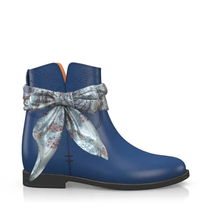 Stiefelette mit Verstecktem Absatz 14729