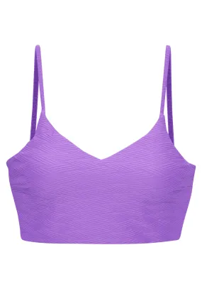 sunseeker Crop-Bikini-Top Bikini Oberteil Damen lila im Online Shop von kaufen