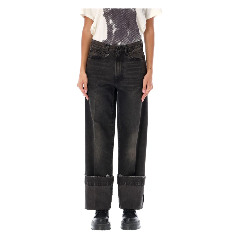 Weite Straight Jeans für Frauen